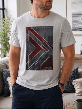 Point Zero Men’s 3XL Heather Grey Graphic T-Shirt Casual Short Sleeve
